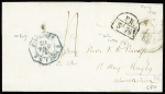 Lettre pour la Grande-Bretagne avec CAD octogonal