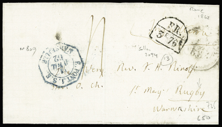 Lettre pour la Grande-Bretagne avec CAD octogonal 