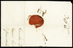 Lettre de Copenhague (1803) pour Cognac avec marqu
