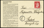 Allemagne n°710B OBL Dachau 3 (nov 44) sur formule