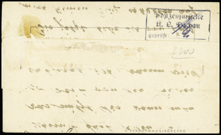Allemagne n°712 OBL CAD "Dachau 3" (18.8.42) sur f
