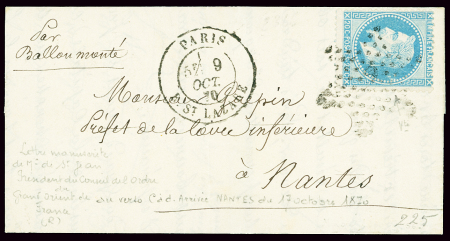 LE GODEFROY CAVAIGNAC n°29 20c bleu obl. étoile avec