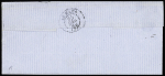 N°22 20c bleu obl. OR dans un cercle, CàD T15 La-Ferté-Bernard (Sarthe) 25 dec. 1869