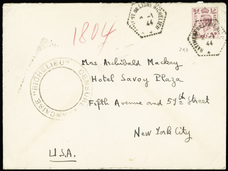 GB n°217 OBL hex "Batiment de ligne Richelieu" (2.
