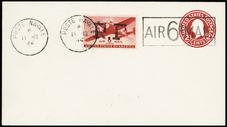 N°16 surcharge type 1 d'Alger sur entier postal 6c