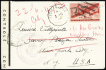 N°16 USA PA n°26 avec surcharge "RF" type 1 d'Alger
