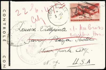 N°16 USA PA n°26 avec surcharge "RF" type 1 d'Alger