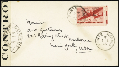 USA PA n°26 avec surcharge "RF" type 1 d'Alger (YV