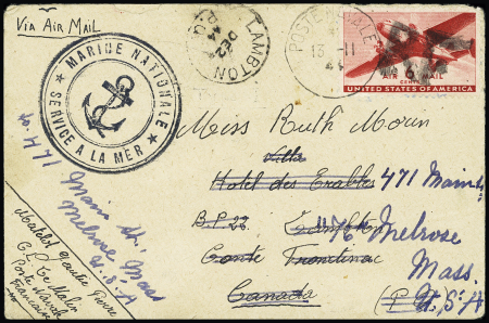 USA PA n°26 avec surcharge "RF" de Bizerte type 4