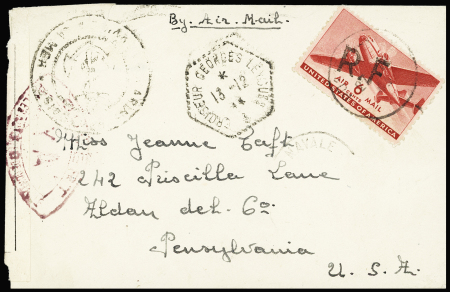 N°32 surcharge RF de Toulon OBL CAD "Poste navale"