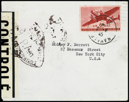 USA PA n°26 avec surcharge RF type 2 de Dakar OBL