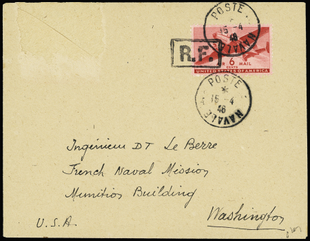 USA PA n°26 avec surcharge encadrée "RF" de Marsei