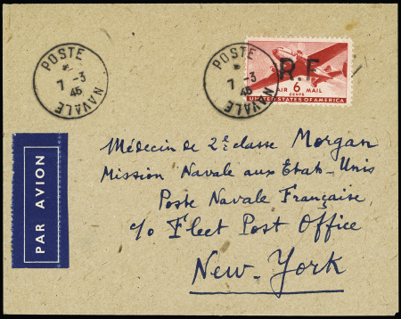 USA PA n°26 avec surcharge "RF" de Toulon OBL CAD