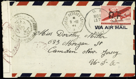 USA PA n°26 avec surcharge "RF" de Toulon OBL gran