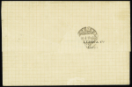 N°47 30c brun (x2) sur lettre au 2è échelon de poids
