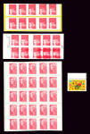 Lot de 4 pièces: 3085-C2 Carnet 0,46 € type Luquet,