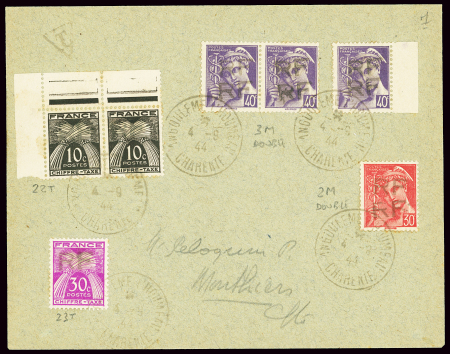 ANGOULEME n°2M + 3M, 3 pièces, avec double surcharge