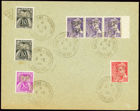 ANGOULEME n°2M + 3M, 3 pièces, avec double surcharge