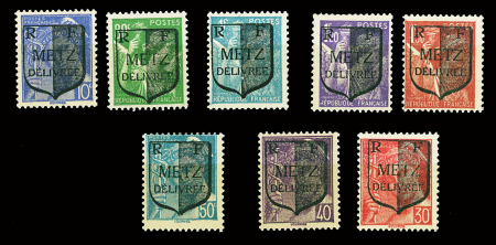 METZ n°1 à 8, neufs *, TB