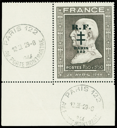 PARIS 122 n°31, CDF avec CAD Paris 122 (29.8.44) dans