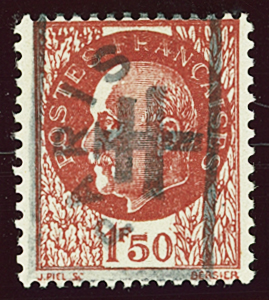 PARIS 5ème n°1, 1F50 brun-rouge, neuf *, TB