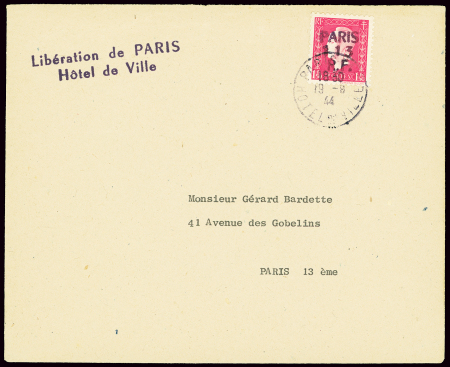 PARIS 113, 1F50 Dulac OBL Paris 113 Hotel de Ville