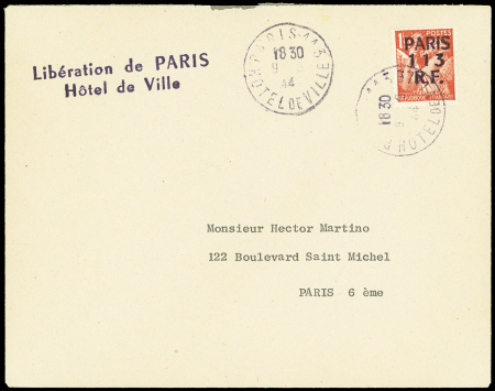 PARIS 113, 1F50 Iris rouge-brun OBL Paris 113 Hotel
