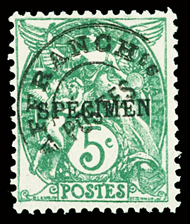N°41 Cl1, 5c vert Préo surchargé spécimen, neuf *,