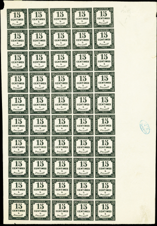 N°4, feuille de 50 avec marque ovale bleue "Contrô