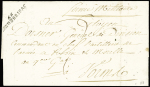 2 MP : "1re div. Armee de la Moselle" (SD) et MP "66 Neufbrisac" sur lettre à en-tête illustré de l'Etat Major de l'armée du Rhin et Moselle à Worms (1793). TB