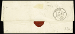 N°14 OBL grille + CAD "Corps expéditionnaire d'Italie 2e division" (5 avril 56) sur lettre. TB