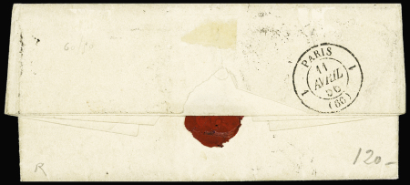 N°14 OBL grille + CAD "Corps expéditionnaire d'Italie 2e division" (5 avril 56) sur lettre. TB