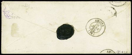 N°14 OBL grille + CAD "Corps expeditionnaire d'Italie 1e division" (26 janvier 62) sur lettre. TB