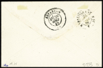 N°29 OBL losange de points "CER 2" + CAD "Corps expedre 2 Rome 2" (1869) sur lettre pour Besançon. Rare et TB