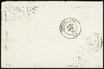 N°93 OBL GC 5104 + CAD "Shang-Haï Chine" (1879) sur lettre pour Toulon. Jolie pièce
