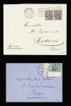 Ensemble de 8 lettres AFF avec Caisse d'amortissement petits formats dont n°266 à 268 sur lettre pour l'Allemagne et n°277 seul sur lettre pour la Turquie avec arrivée. TB lot