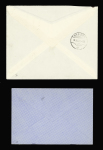 Ensemble de 8 lettres AFF avec Caisse d'amortissement petits formats dont n°266 à 268 sur lettre pour l'Allemagne et n°277 seul sur lettre pour la Turquie avec arrivée. TB lot