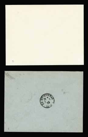 Ensemble de 8 lettres AFF avec Caisse d'amortissement petits formats dont n°266 à 268 sur lettre pour l'Allemagne et n°277 seul sur lettre pour la Turquie avec arrivée. TB lot