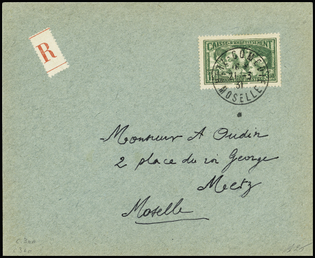 N°269," Les Provinces" OBL CAD "Metz-Comédie Moselle" (21.3.31 - 1er jour) sur lettre. TB