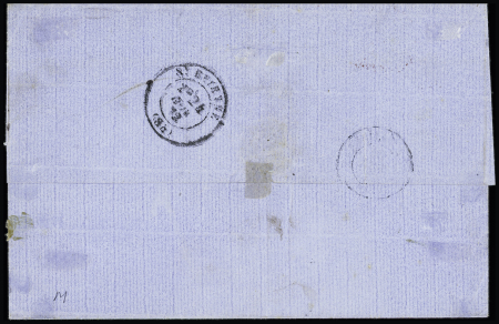 TUNIS N°59, bande de 4, OBL GC 5107 + CAD perlé "Tunis"