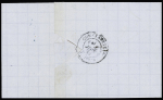 N°60 OBL PC 4116 + T17 "Aïn-Beïda Algérie" (1875) sur lettre. Ind 19. TB