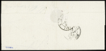 N°22 OBL GC 5007 + CAD Perlé T22 "El Arrouch Algérie" (1867) sur lettre, ind 15. TB