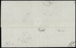 Col. Gen. n°3+5 OBL losange de points muet + CAD "Réunion St Denis" (1871) sur lettre pour Nantes. TB
