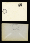 13 plis divers du 20ème siècle pour la plupart dont LF avec CAD "1 Tor et Pes aux armées 1 Madagascar 1" (1896) + cachet violet "Corps expéditionnaire de Madagascar - groupe d'artillerie de marine - le commandant". TB