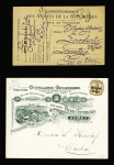 13 plis divers du 20ème siècle pour la plupart dont LF avec CAD "1 Tor et Pes aux armées 1 Madagascar 1" (1896) + cachet violet "Corps expéditionnaire de Madagascar - groupe d'artillerie de marine - le commandant". TB