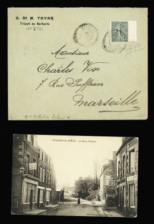 13 plis divers du 20ème siècle pour la plupart dont LF avec CAD "1 Tor et Pes aux armées 1 Madagascar 1" (1896) + cachet violet "Corps expéditionnaire de Madagascar - groupe d'artillerie de marine - le commandant". TB