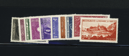 N°185/194 Princes, princesses et vue de Monaco, série