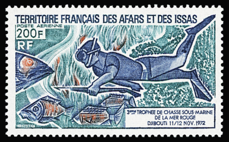 POSTE AERIENNE n°99B , 3ème trophée de chasse sous