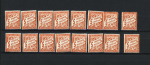 N°20 5f orange, 52 exemplaires **, TB