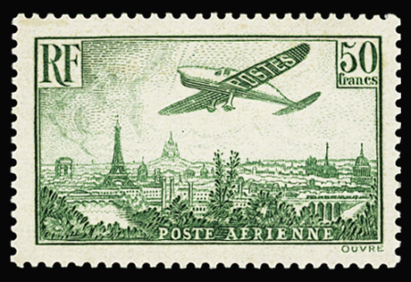 N°14 50f vert, neuf **, TTB